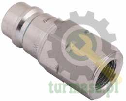 Szybkozłącze hydrauliczne wtyczka z eliminatorem ciśnienia M18x1.5 gwint wew. EURO (ISO 7241-A) Waryński