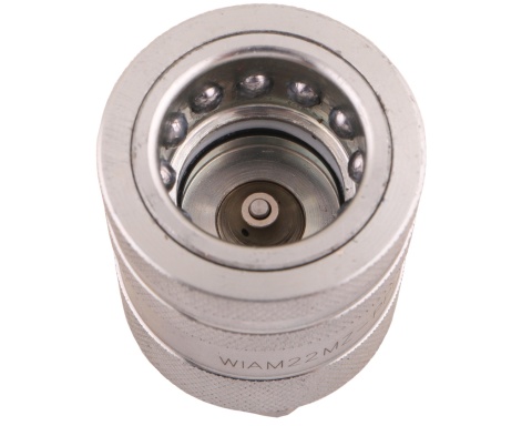 Szybkozłącze hydrauliczne gniazdo z eliminatorem ciśnienia M22x1.5 gwint zew. EURO PUSH-PULL (9100822G) (ISO 7241-A) Waryński Szybkozłącze hydrauliczne gniazdo z eliminatorem ciśnienia M22x1.5 gwint zew. EURO PUSH-PULL (9100822G) (ISO 7241-A) Waryński