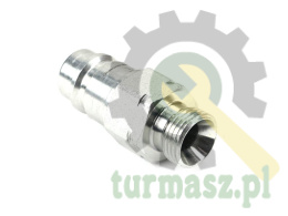 Szybkozłącze hydrauliczne wtyczka G1/2"BSP gwint zewnętrzny EURO ISO 7241-A z eliminatorem ciśnienia Waryński