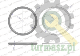 Zestaw uszczelnień do szybkozłączy hydraulicznych 1" ISO 7241-A Waryński ( sprzedawane po 2 )