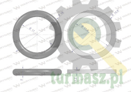 Zestaw uszczelnień do szybkozłączy hydraulicznych 1/4" ISO 7241-A Waryński ( sprzedawane po 2 )