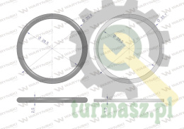 Zestaw uszczelnień do szybkozłączy hydraulicznych 3/4" ISO 7241-A Waryński ( sprzedawane po 2 )