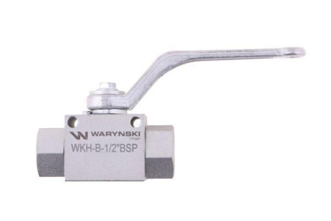 Zawór kulowy hydrauliczny 2-drogowy 2/2 - 1/2"BSP z otworami mocującymi 500 bar Waryński Zawór kulowy hydrauliczny 2-drogowy 2/2 - 1/2"BSP z otworami mocującymi 500 bar Waryński