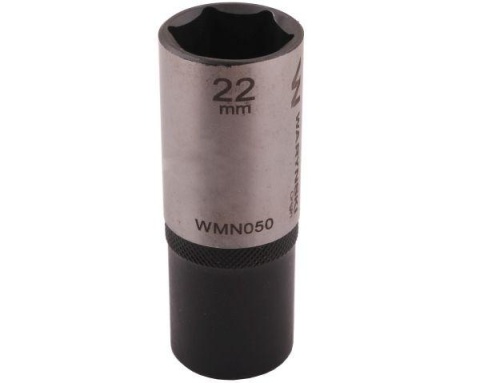 Nasadka sześciokątna 1/2". 22 mm. długa. CrV50BV30. DIN 3124. Waryński Nasadka sześciokątna 1/2". 22 mm. długa. CrV50BV30. DIN 3124. Waryński