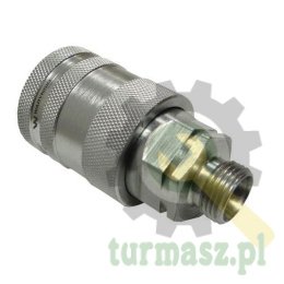 Szybkozłącze hydrauliczne gniazdo M18x1.5 gwint zewnętrzny EURO PUSH-PULL (9100818G) (ISO 7241-A) Waryński (opakowanie 10szt)
