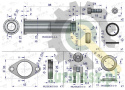 Zestaw (kit) do rozdzielacza hydraulicznego 80L - mocowanie linki VOIMA