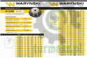 Koło zębate hartowane z kołnierzem 10B-1 (R1 5/8) Z-14 Waryński