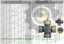 Krzyżak wału 30x85 smarowanie centralne z zabezpieczeniem na łożysku Waryński