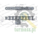 Łańcuch C10B (R1 5/8) przenośnika Kombajnu do Porzeczek 53 łopatek Waryński