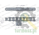 Łańcuch C10B (R1 5/8) przenośnika Kombajnu do Porzeczek 61 łopatek Waryński