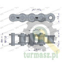 Łańcuch rolkowy 08B-1 (R1 1/2) Waryński ( sprzedawane po 30m )