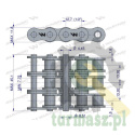 Łańcuch rolkowy 08B-3 (R3 1/2) 5 m Waryński