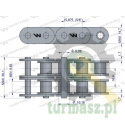 Łańcuch rolkowy prosta płytka 10B-2 (R2 5/8) 5 m Waryński