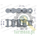 Łańcuch rolkowy wzmocniony przemysłowy 08BH-1 (R1 1/2) 5 m Waryński
