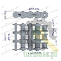 Łańcuch rolkowy wzmocniony przemysłowy 10AH-3 ANSI A 50H (R3 5/8) 5 m Waryński