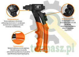 Nitownica ręczna do nitów zrywalnych PROFESSIONAL 8.5