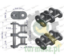 Półogniwo łańcucha przemysłowe P12AH-2 ANSI A 60H (R2 3/4) Waryński ( sprzedawane po 5 )