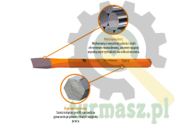 Przecinak ślusarski, 12x150 mm, Teger