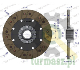 Tarcza sprzęgła Deutz 2316746 WARYŃSKI