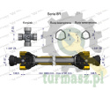 Wał, przegubowo-teleskopowy 1860-2700mm 1240Nm CE 2020 seria 8R, Waryński