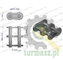 Zamek łańcucha 10B-2 (R2 5/8) Waryński ( sprzedawane po 10 )