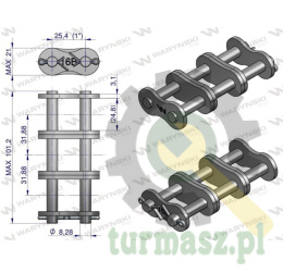 Zamek łańcucha Z16B-3 (R3 1) Waryński ( sprzedawane po 5 )