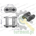 Zamek łańcucha wzmocnionego przemysłowego Z24BH-1 (R1 1.1/2) Waryński ( sprzedawane po 2 )