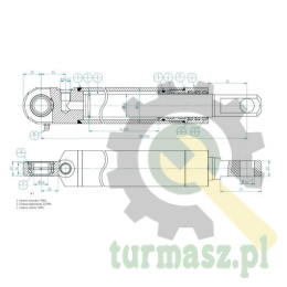 Cylinder podnoszenia motowideł CN2E-32/200B Bizon