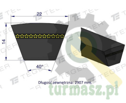 Pas klinowy Hard-Belt (T-603337.0) AP1000662 do CLAAS 603337.0 TEGER