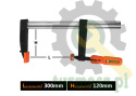 Ścisk stolarski śrubowy, TYP F 120x300 mm, Teger
