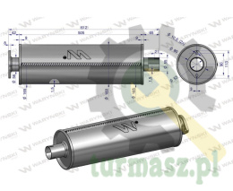 Tłumik Bizon (puszka nie kompletny) INOX WARYŃSKI