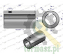 Tuleja, łącząca otwór fi 35mm z rowkiem na wpust 10mm 100mm, Waryński