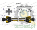 Wał przegubowo-teleskopowy 1110-1750mm 460Nm Z21 z dwóch stron CE 2020 seria 3R WARYŃSKI