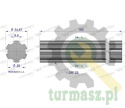 Wałek, WOM frezowany całościowo 150mm Z6 - 1 3/8, Waryński