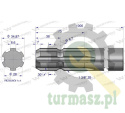 Wałek, WOM frezowany jednostronnie 1000mm Z6 - 1 3/8, Waryński