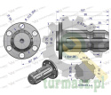 Wałek, WOM z kołnierzem na 6 otworów adapter Z6 - 1 3/4, Waryński