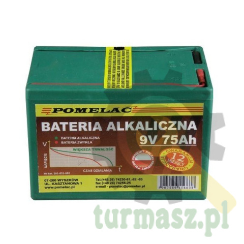 Bateria alkaliczna 9V 75Ah do ECOSTOP