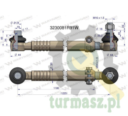 Drążek kierowniczy kompletny 3230081R91 WARYŃSKI