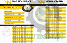 Koło, zębate hartowane tarcza 20B-1 (R1 1.1/4) Z-11, Waryński