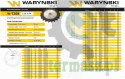 Koło, zębate hartowane tarcza 20B-1 (R1 1.1/4) Z-18, Waryński