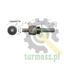 Przegub kierowniczy 191mm- M20x1,5; M22x1,5 1968468C1 WARYŃSKI