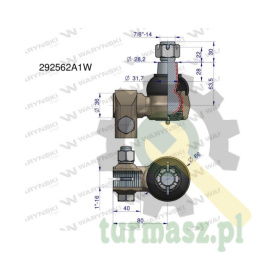 Przegub kierowniczy 80mm- 1