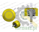 Rolka podporowa, PU 95x61x16,5, zastosowanie 60200052, 252096 Grimme, Waryński