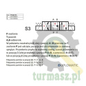 Rozdzielacz (elektrozawór NG 10) suwak "Y" DL5-S3/10N-D12K1 12VDC (cewka x 2) Compact 320bar. 125l/min Duplomatic