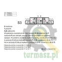 Rozdzielacz (elektrozawór NG 10) suwak "Y" DL5-S3/10N-D24K1 24VDC (cewka x 2) Compact 320bar. 125l/min Duplomatic