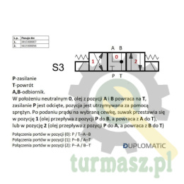 Rozdzielacz (elektrozawór NG 10) suwak 