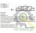 Rozdzielacz (elektrozawór) suwak "odcięty" DL3-S1/10N-D24 24V DC (cewka x 2) Compact 280bar. 50l/min Duplomatic