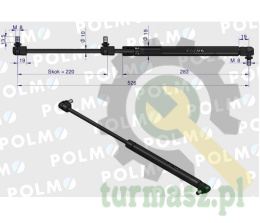 Siłownik L max. 526mm 4274843M1P MASSEY FERGUSON POLMO