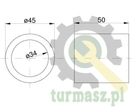 Tulejka prosta Agregat ( sprzedawane po 10 )