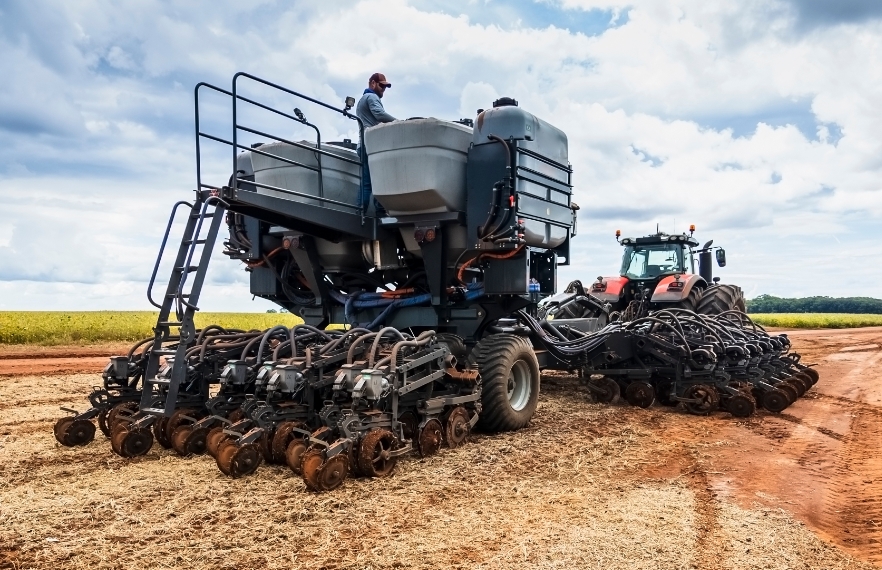 Maszyny rolnicze podczas pracy